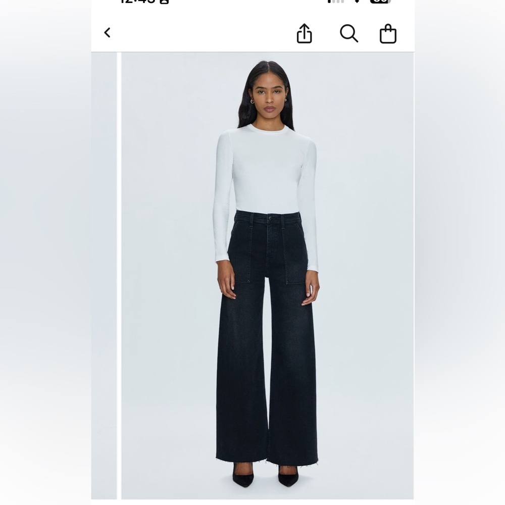 Pistola Penny Black Wide Leg Jeans
